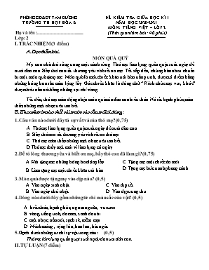 Đề kiểm tra giữa học kì I môn Tiếng Việt, Toán Lớp 2 (Kết nối tri thức với cuộc sống) - Năm học 2020-2021
